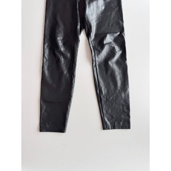 Aritzia WILFRED FREE Daria Black Vegan Leather High Rise 28" Leggings, Size M - Picture 3 of 15